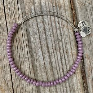 Retired Alex & Ani Violet Soleil Beaded Bracelet
